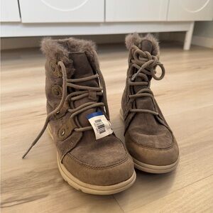 Grey Sorel boots